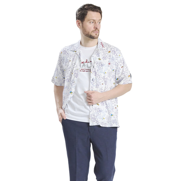 Short-sleeved open-collar shirt 26124530