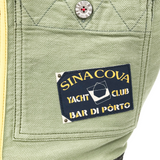 [Official] Shinakoba (Sina COVA) [One point] Remake tote back yellow x khaki 10070124