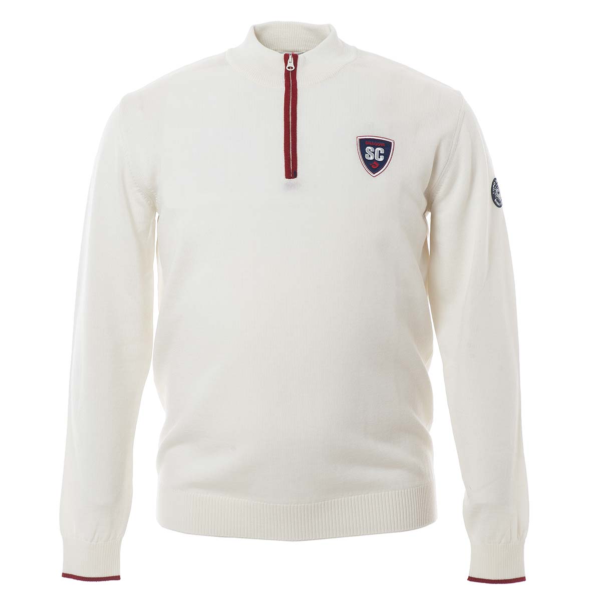 【公式】シナコバ （SINA COVA） ハーフジップセーター 21250030 ホワイトの正面