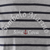 [Official] Sina Cova Long -sleeved T -shirt border unisex unisex 23110030