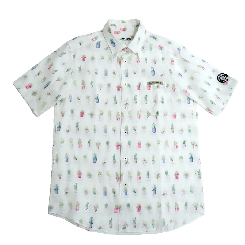 Short -sleeved button down shirt 22124540