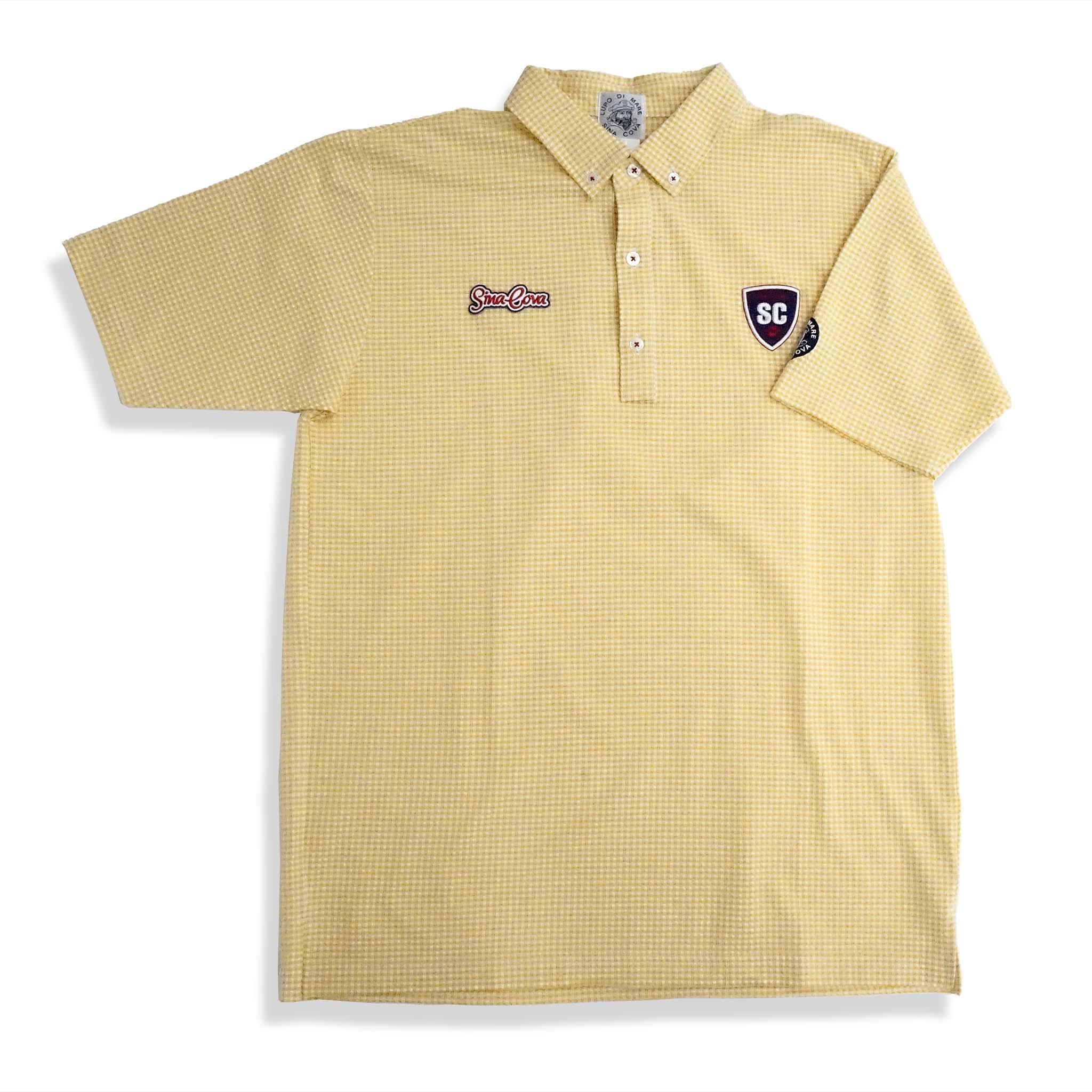 Check pattern short sleeve polo shirt 22150520