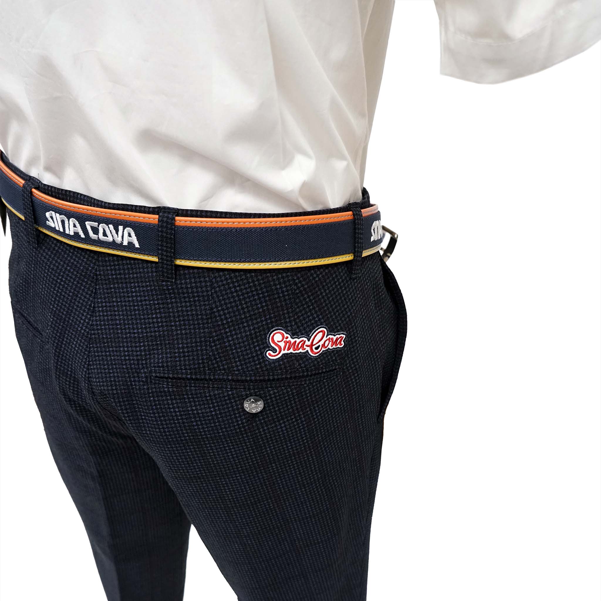 [歐特] SINA COVA 千鳥格紋無褶長褲 22155020